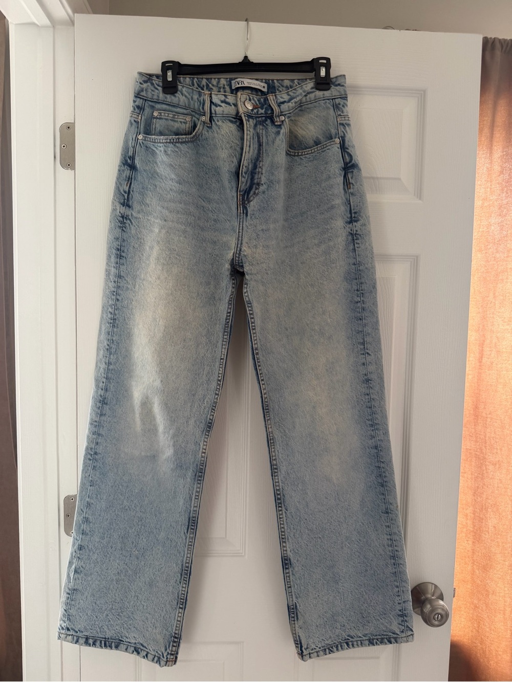 Zara Blue Acid-Wash Jeans